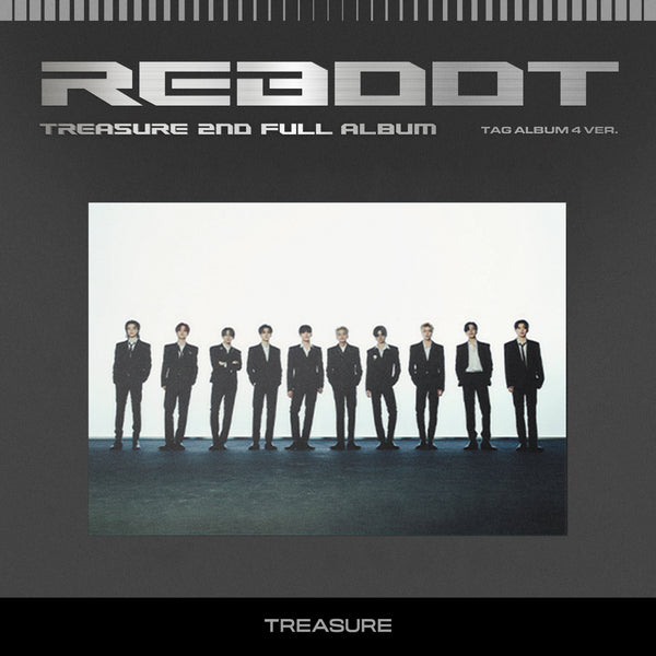 TREASURE 2ND FULL ALBUM 'REBOOT' (YG TAG) WHITE VERSION COVER