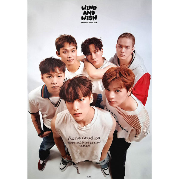 BTOB 12TH MINI ALBUM 'WIND AND WISH' POSTER ONLY WISH VERSION COVER
