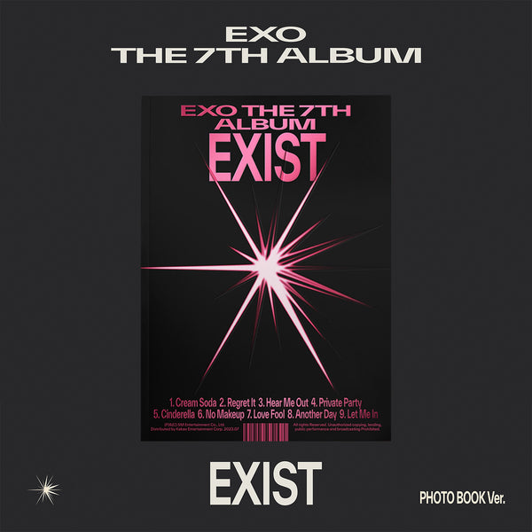 EXO 7TH ALBUM 'EXIST' (PHOTOBOOK) X VERSION COVER