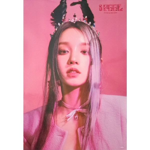 (G)I-DLE 6TH MINI ALBUM 'I FEEL' (JEWEL) POSTER ONLY YUQI VERSION COVER