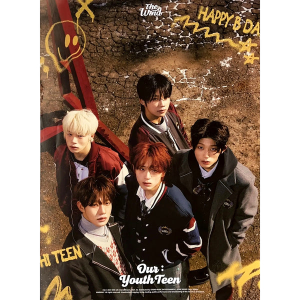 THE WIND 2ND MINI ALBUM 'OUR : YOUTHTEEN' POSTER ONLY B VERSION COVER