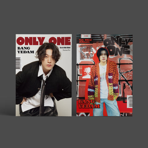 BANG YEDAM 1ST MINI ALBUM 'ONLY ONE' SET COVER