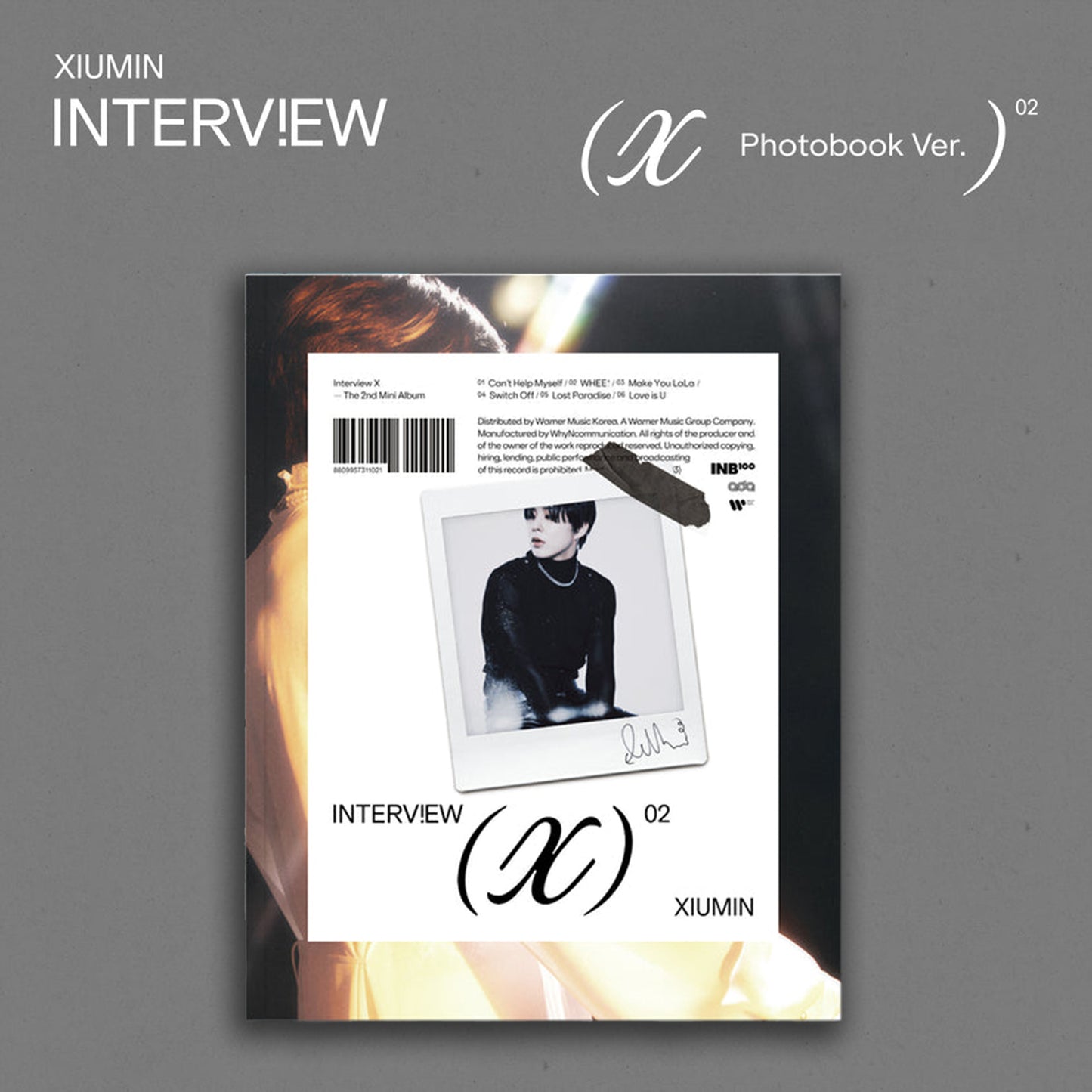 XIUMIN ALBUM 'INTERVIEW X' MIN VERSION COVER
