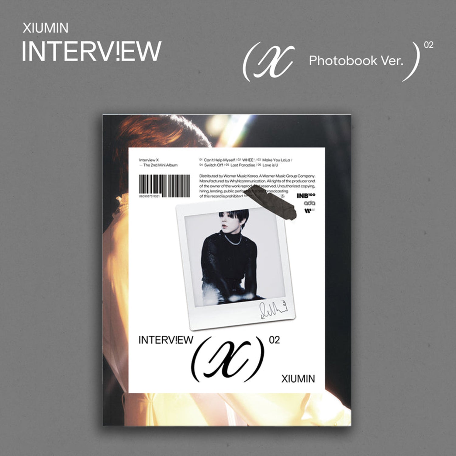 XIUMIN ALBUM 'INTERVIEW X' MIN VERSION COVER
