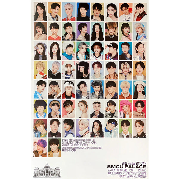 SMTOWN '2022 WINTER SMTOWN : SMCU PALACE' POSTER ONLY (Portrait Book)
