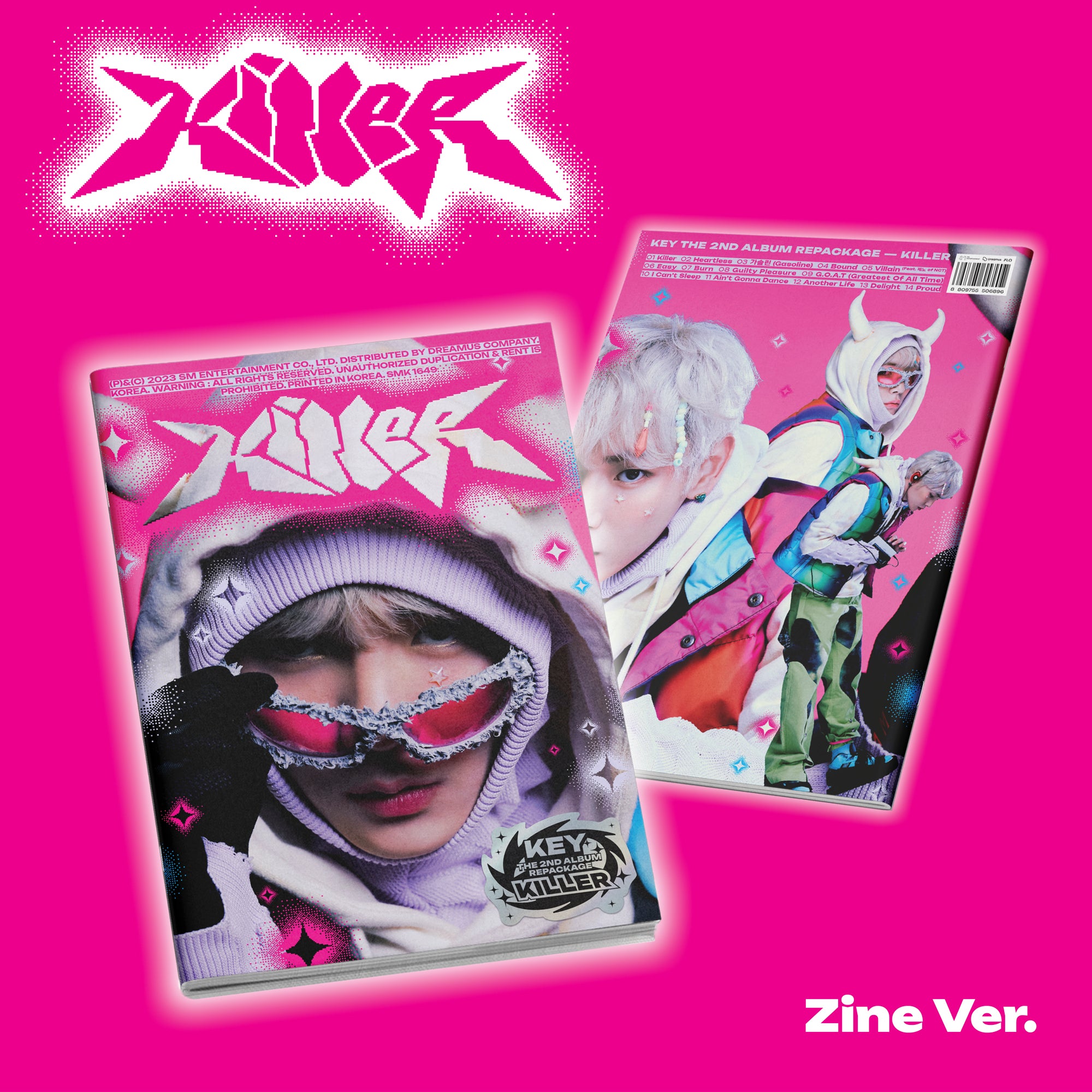 KEY (SHINEE) 2ND REPACKAGE ALBUM 'KILLER' ZINE VERSION COVER