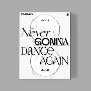 TAEMIN (SHINEE) 3RD ALBUM 'NEVER GONNA DANCE AGAIN'