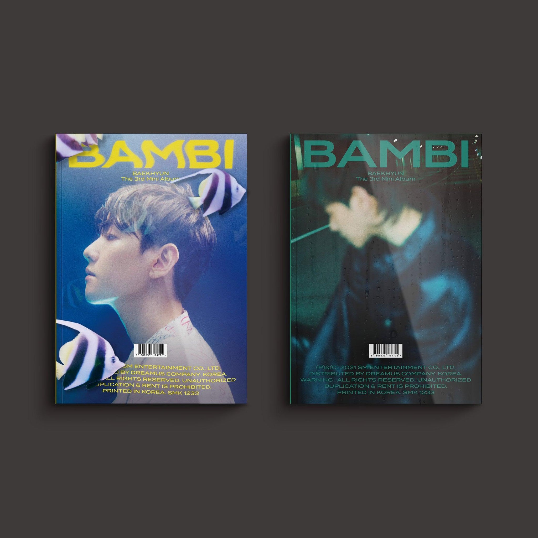 BAEK HYUN 3RD MINI ALBUM 'BAMBI' (PHOTO BOOK) + POSTER