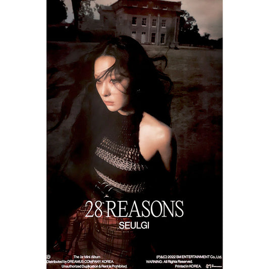 SEULGI 1ST MINI ALBUM '28 REASONS' POSTER ONLY (PHOTOBOOK A)