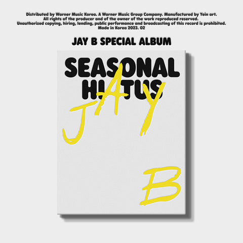 JAY B SPECIAL ALBUM 'SEASONAL HIATUS' COVER