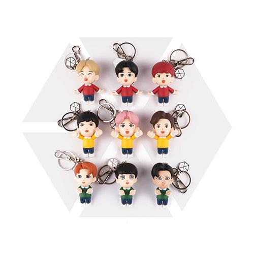EXO OFFICIAL FIGURE KEYRING + 1 PHOTO CARD