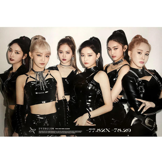EVERGLOW 2ND MINI ALBUM '-77.82X-78.29' POSTER ONLY - KPOP REPUBLIC