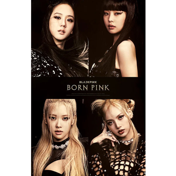 BLACKPINK 2ND ALBUM 'BORN PINK' POSTER ONLY (BLACK)