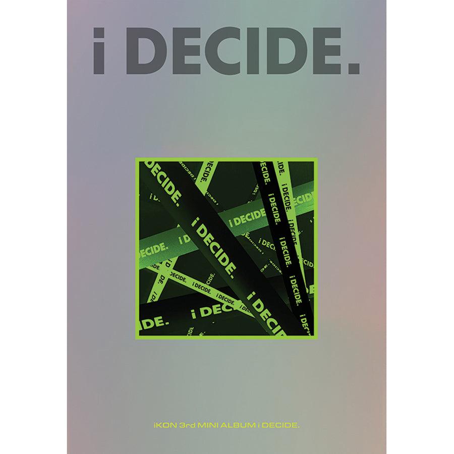 iKON 3RD MINI ALBUM 'i DECIDE' green version cover
