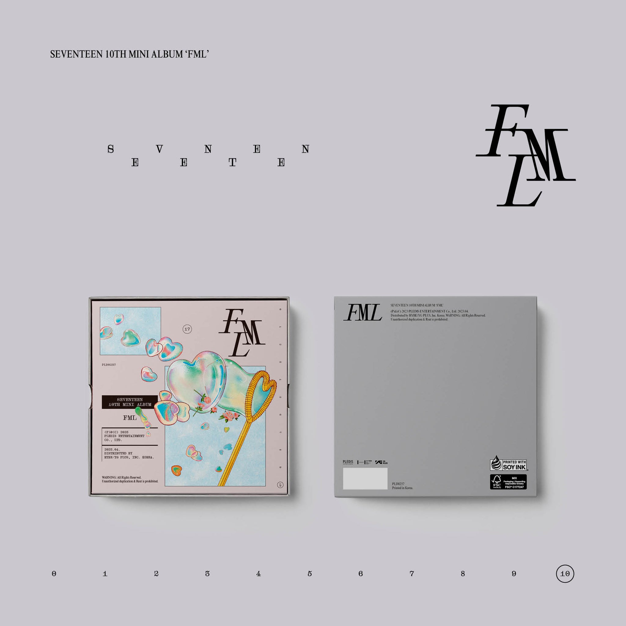 SEVENTEEN 10TH MINI ALBUM 'FML' (CARAT) COVER