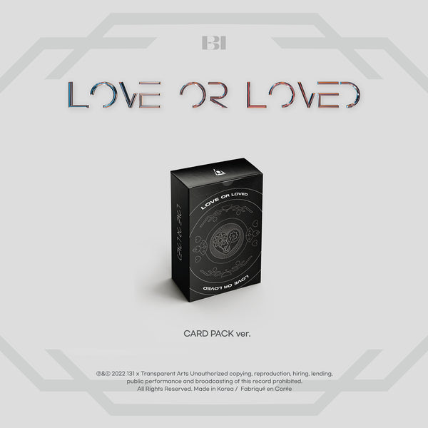 B.I ALBUM 'LOVE OR LOVED PART.1' CARD PACK VERSION COVER
