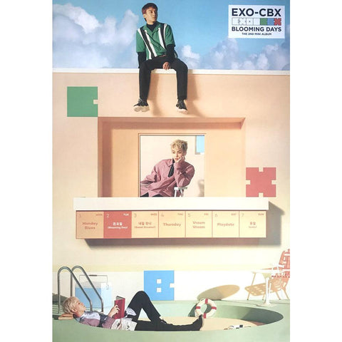 EXO CBX 2ND MINI ALBUM 'BLOOMING DAYS' POSTER ONLY - KPOP REPUBLIC