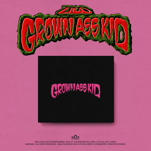 ZICO 4TH MINI ALBUM 'GROWN ASS KID' (JEWEL) COVER