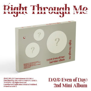 DAY6 (EVEN OF DAY) 2ND MINI ALBUM 'RIGHT THROUGH ME' + POSTER