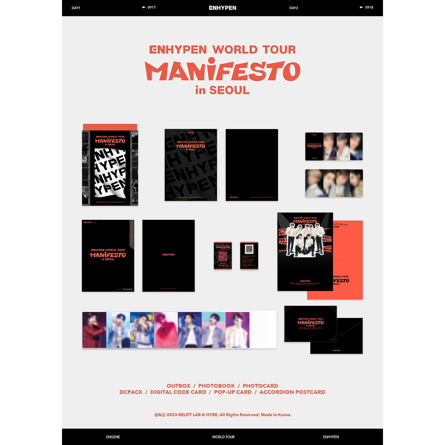 ENHYPEN WORLD TOUR 'MANIFESTO' IN SEOUL (DIGITAL CODE) COVER