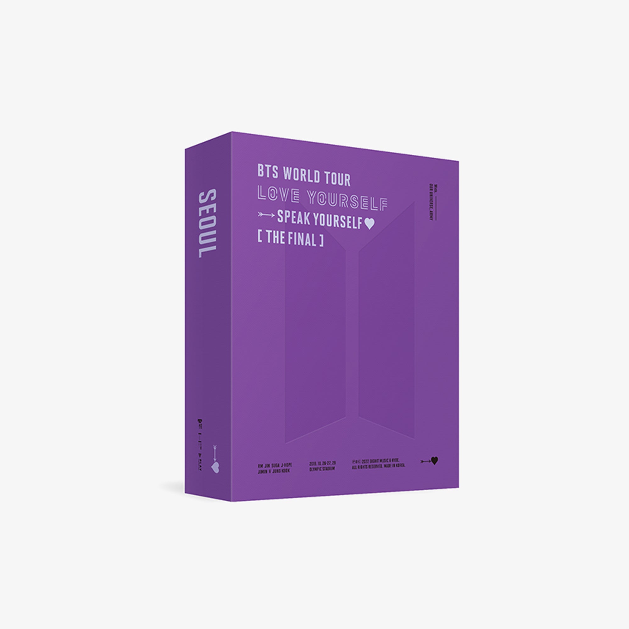 BTS WORLD TOUR LOVE YOURSELF 'SPEAK YOURSELF♥' [THE FINAL] DIGITAL CODE COVER