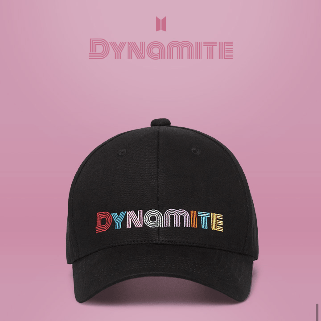 BTS OFFICIAL 'DYNAMITE BALL CAP'