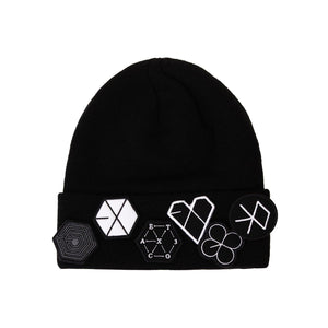 EXO BEANIE WITH ALBUM LOGOS EMBROIDERED
