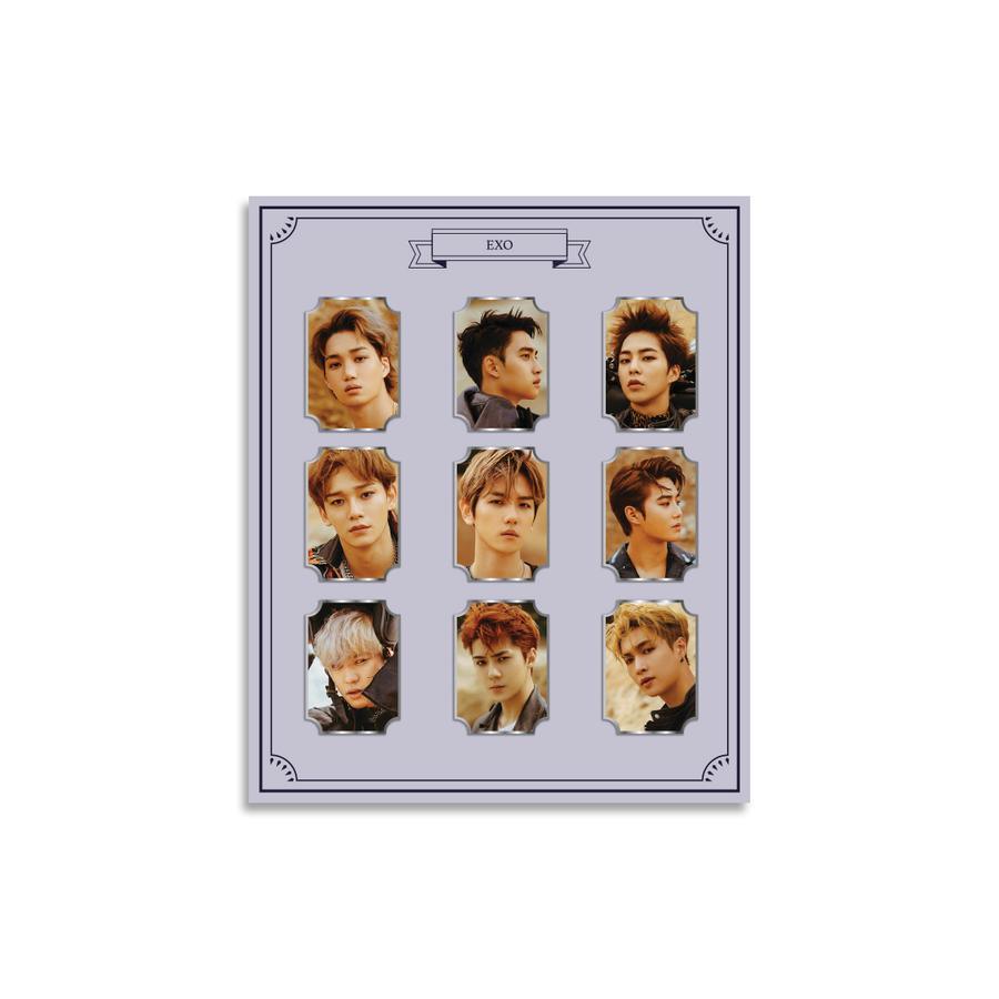 EXO OFFICIAL PHOTO METAL BADGE SET