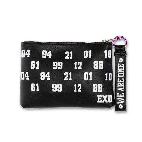 EXO 'OFFICIAL WE ARE ONE CLUTCH WITH MAKEUP BAG & KEYCHAIN'
