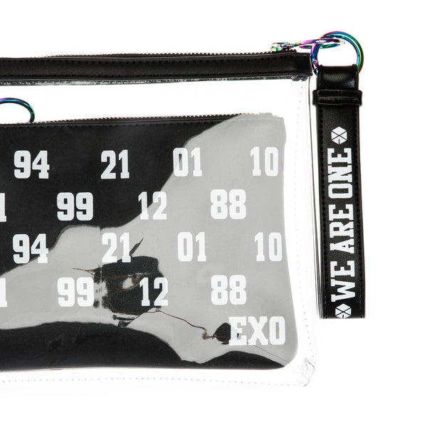 EXO 'OFFICIAL WE ARE ONE CLUTCH WITH MAKEUP BAG & KEYCHAIN'