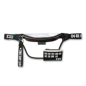 EXO 'OFFICIAL WE ARE ONE FANNY PACK WITH CARD WALLET & KEYCHAIN'