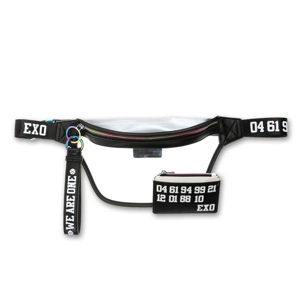 EXO 'OFFICIAL WE ARE ONE FANNY PACK WITH CARD WALLET & KEYCHAIN'