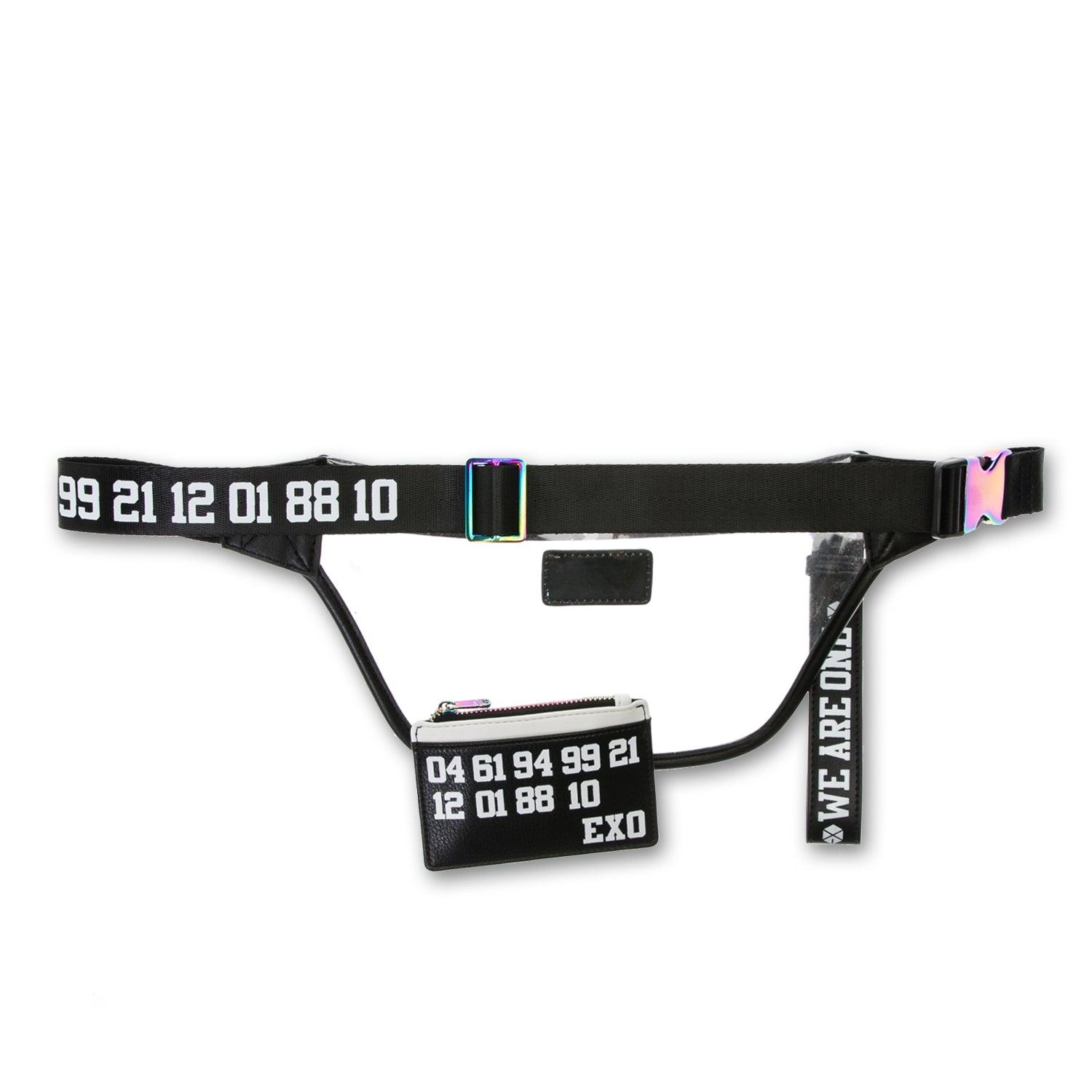 EXO 'OFFICIAL WE ARE ONE FANNY PACK WITH CARD WALLET & KEYCHAIN' - KPOP REPUBLIC