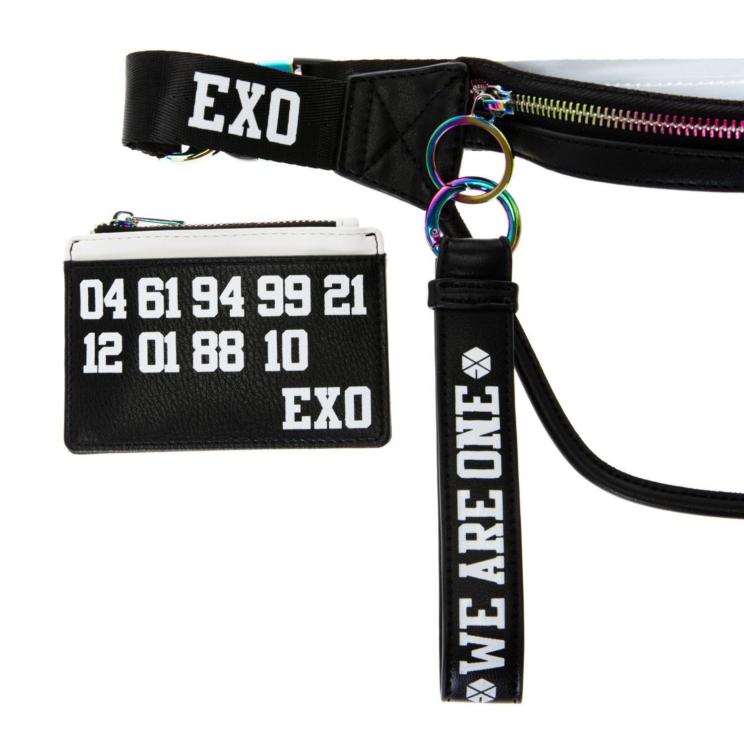 EXO 'OFFICIAL WE ARE ONE FANNY PACK WITH CARD WALLET & KEYCHAIN' - KPOP REPUBLIC