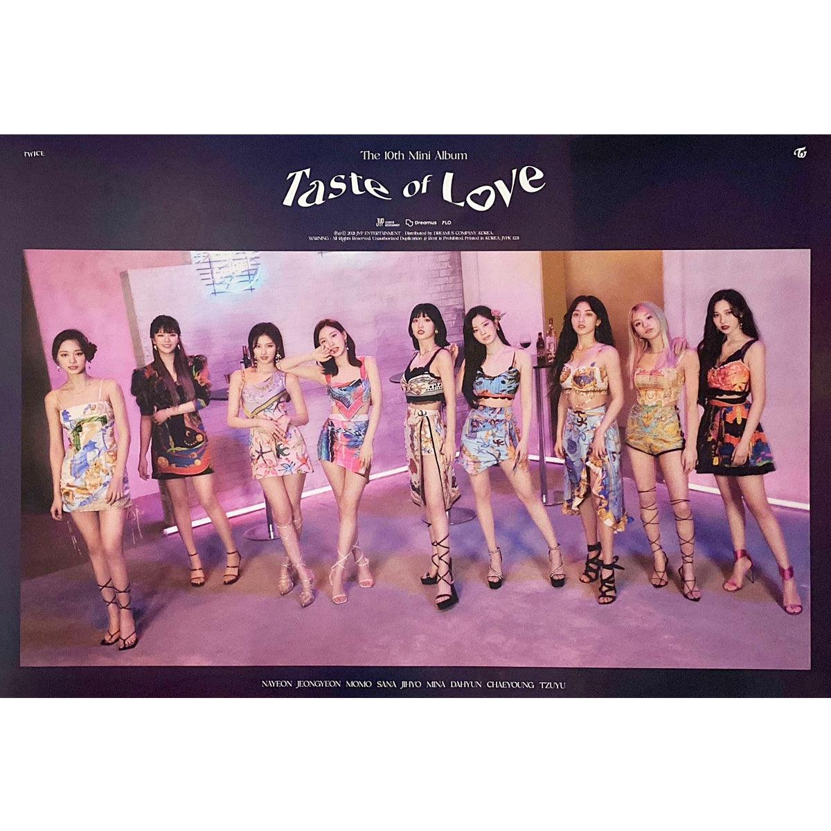 TWICE 10TH MINI ALBUM 'TASTE OF LOVE' POSTER ONLY - KPOP REPUBLIC