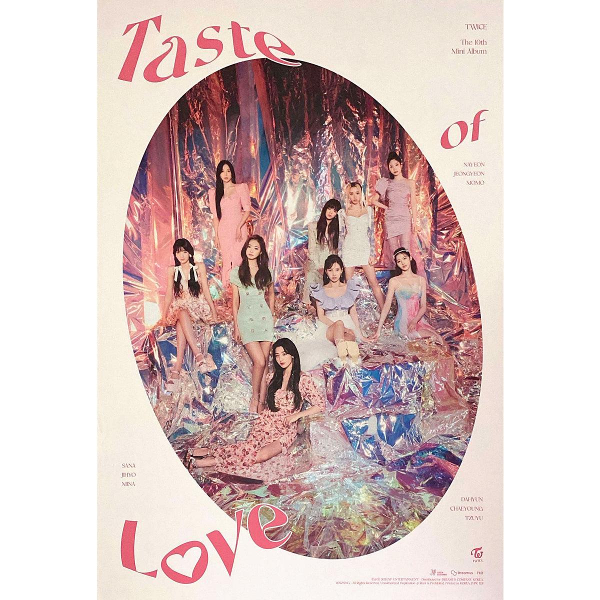 TWICE 10TH MINI ALBUM 'TASTE OF LOVE' POSTER ONLY - KPOP REPUBLIC