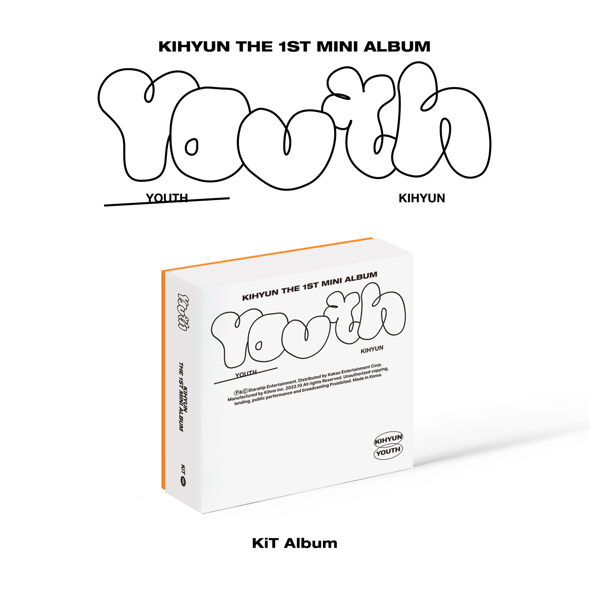 KIHYUN 1ST MINI ALBUM 'YOUTH' (KIHNO KIT) COVER