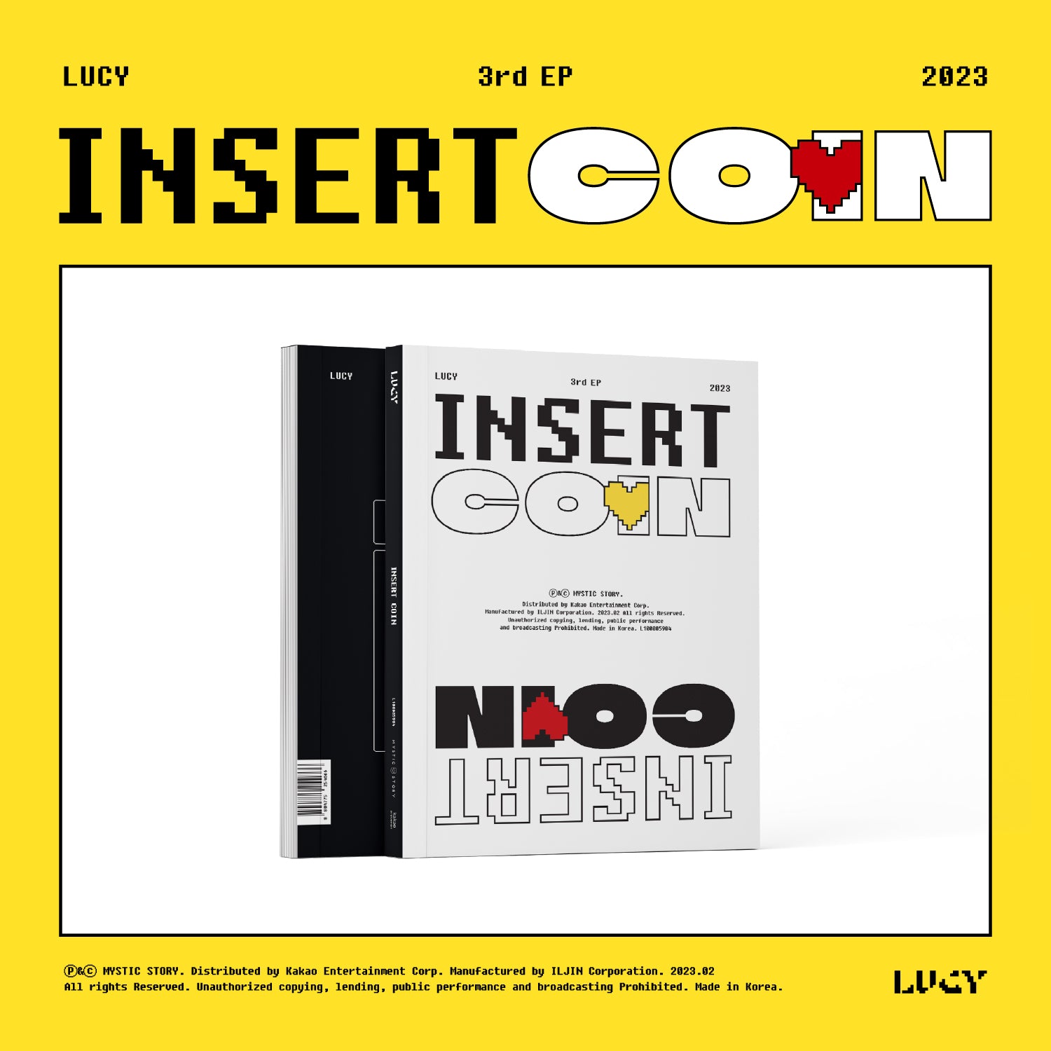 LUCY 3RD EP ALBUM 'INSERT COIN' COVER