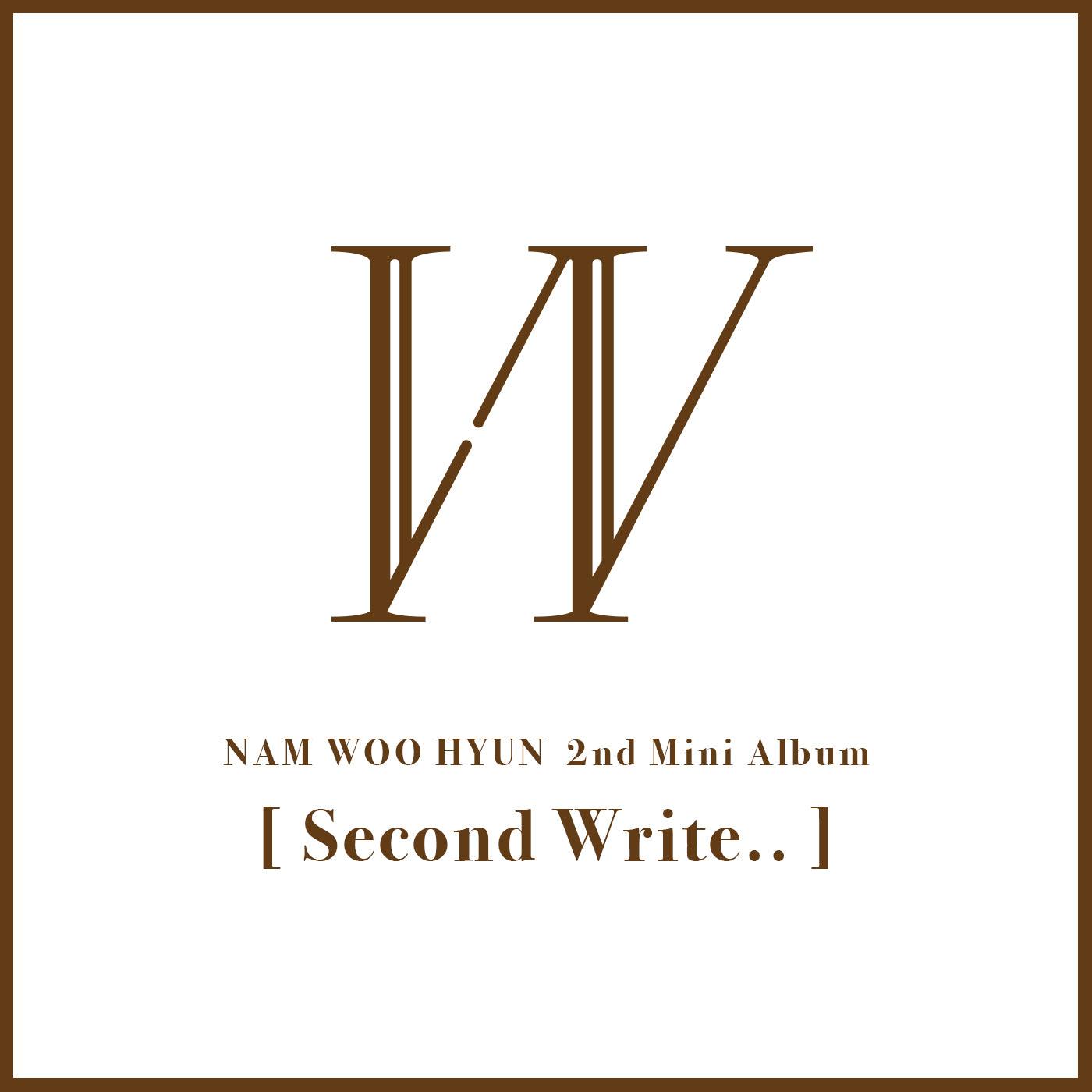 NAM WOOHYUN (INFINITE) 2ND MINI ALBUM 'SECOND WRITE..' + POSTER