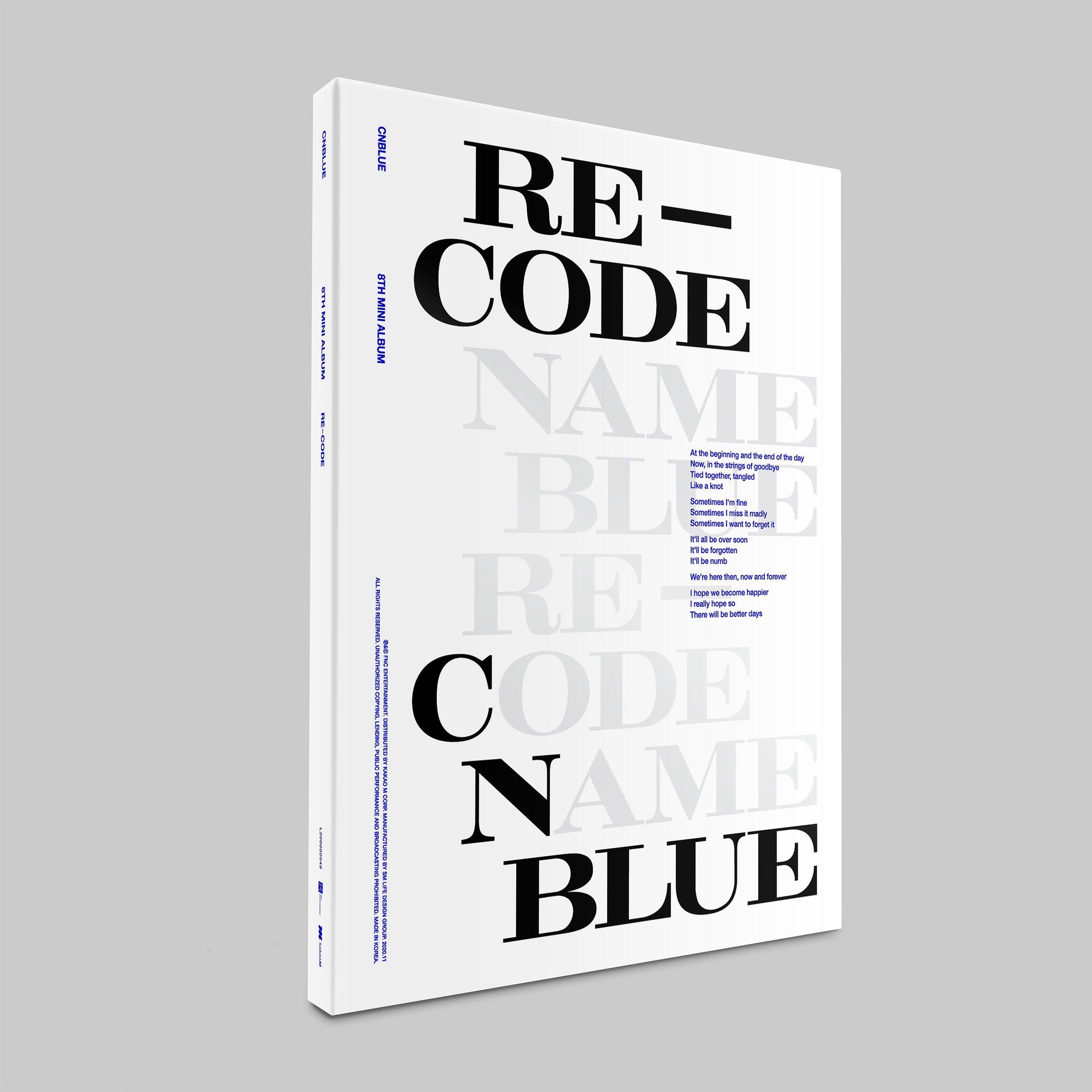 CNBLUE 8TH MINI ALBUM 'RE-CODE'