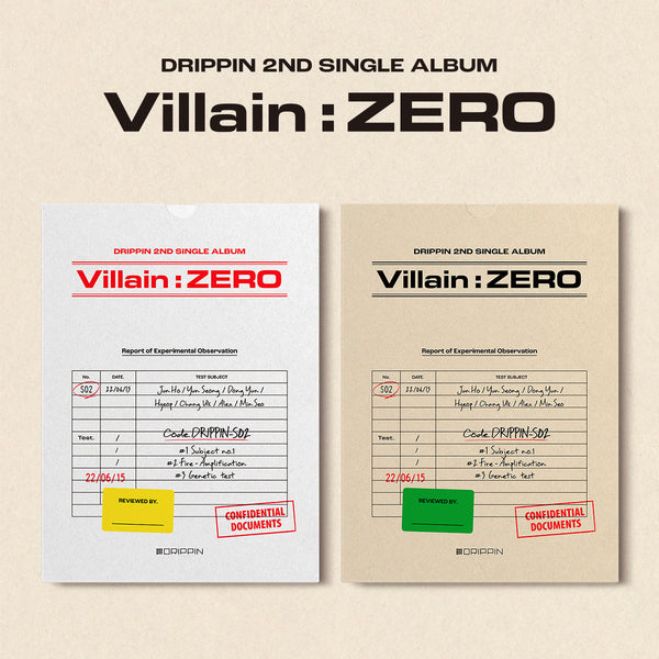 DRIPPIN 2ND SINGLE ALBUM 'VILLAIN : ZERO' SET COVER