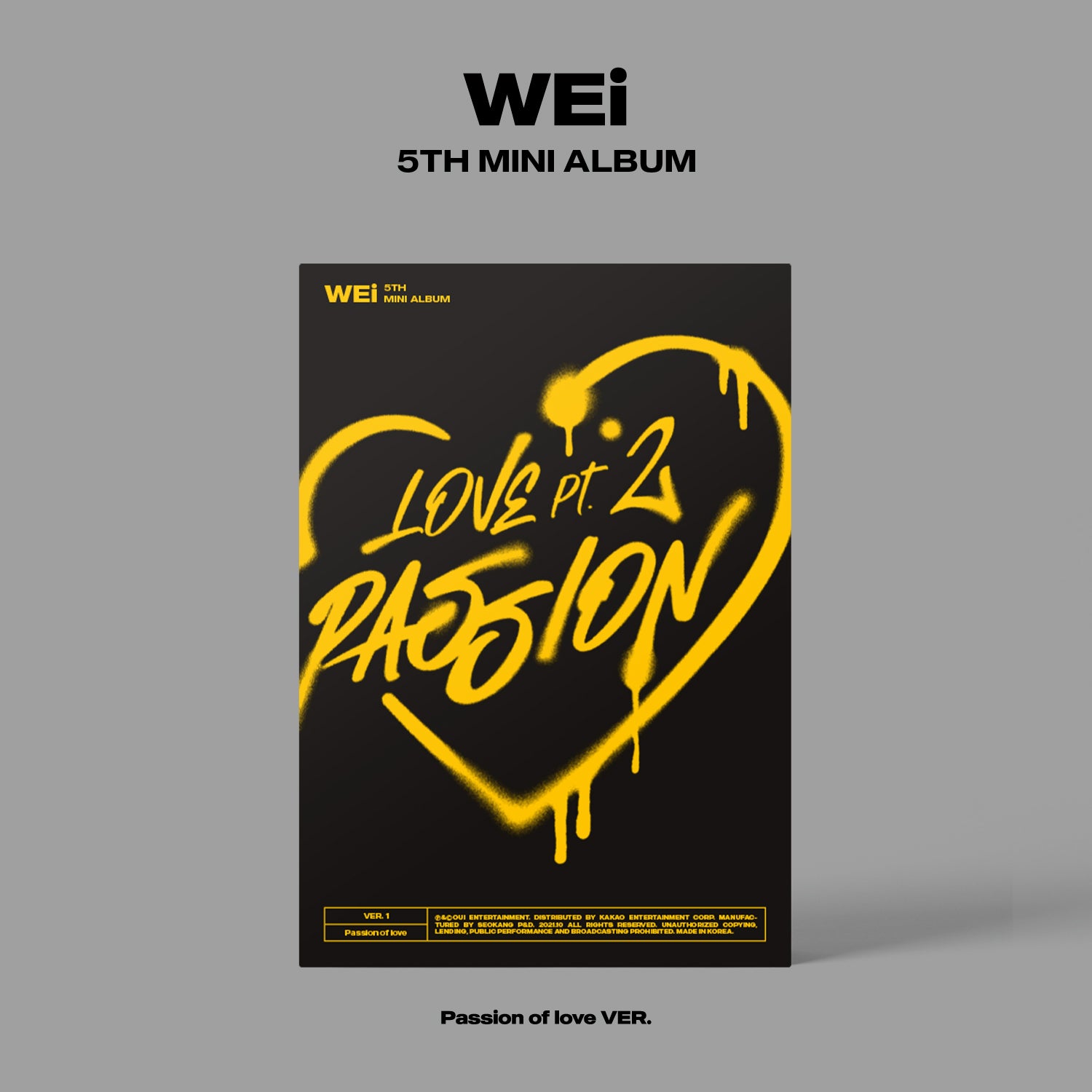 WEI 5TH MINI ALBUM 'LOVE PT.2 : PASSION' PASSION OF LOVE COVER