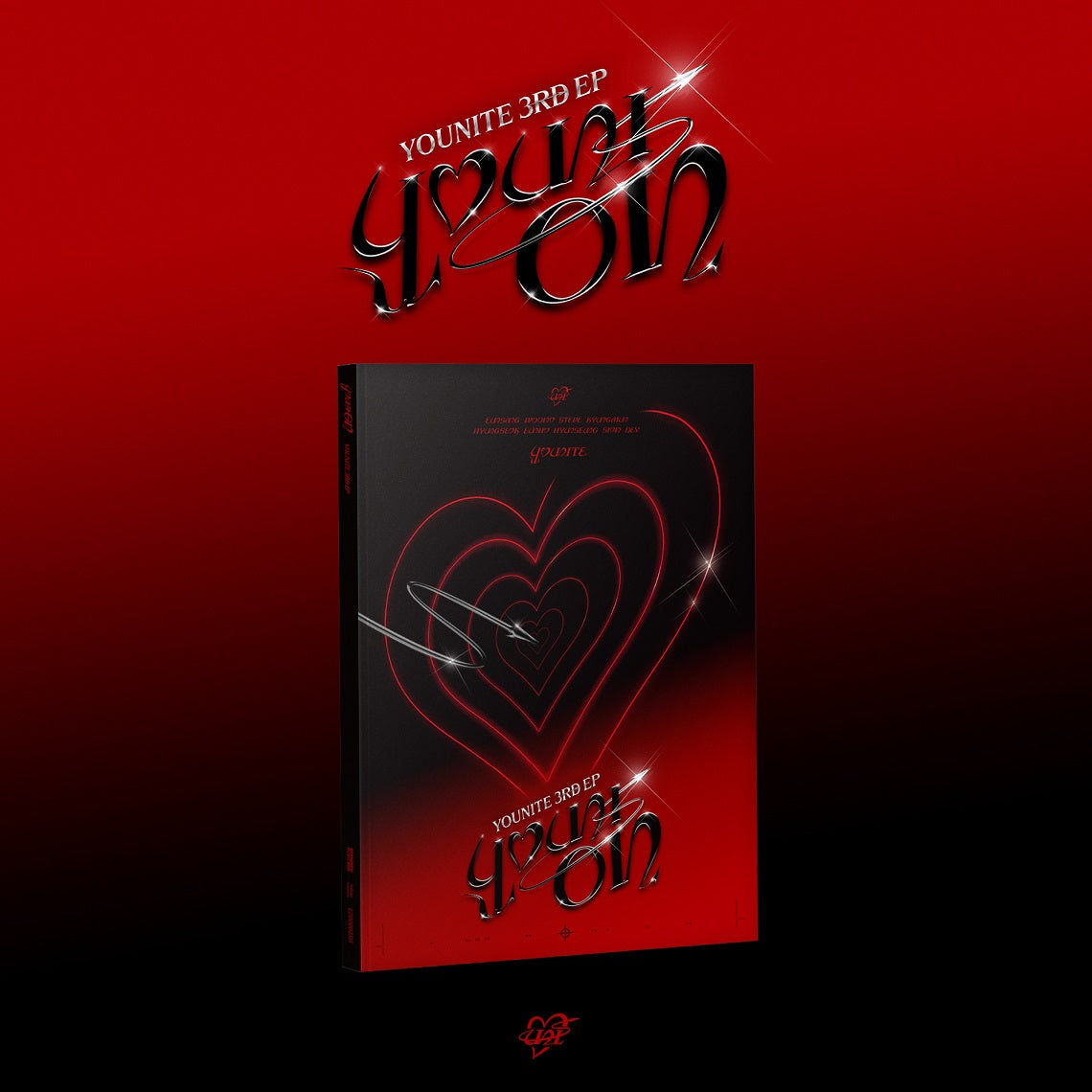 YOUNITE 3RD EP ALBUM 'YOUNI-ON' BLACK ON VERSION COVER