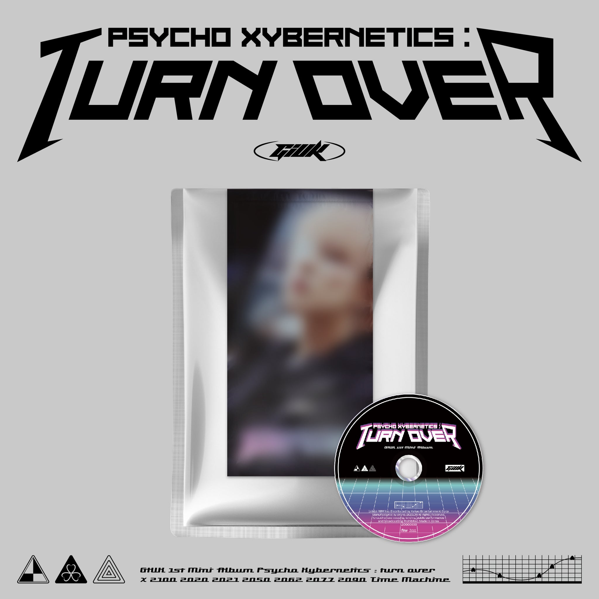 GIUK (ONEWE) 1ST MINI ALBUM 'PSYCHO XYBERNETICS : TURN OVER' COVER
