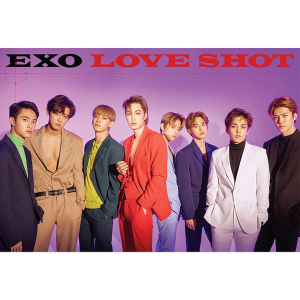 EXO 5TH ALBUM REPACKAGE 'LOVE SHOT' POSTER ONLY - KPOP REPUBLIC