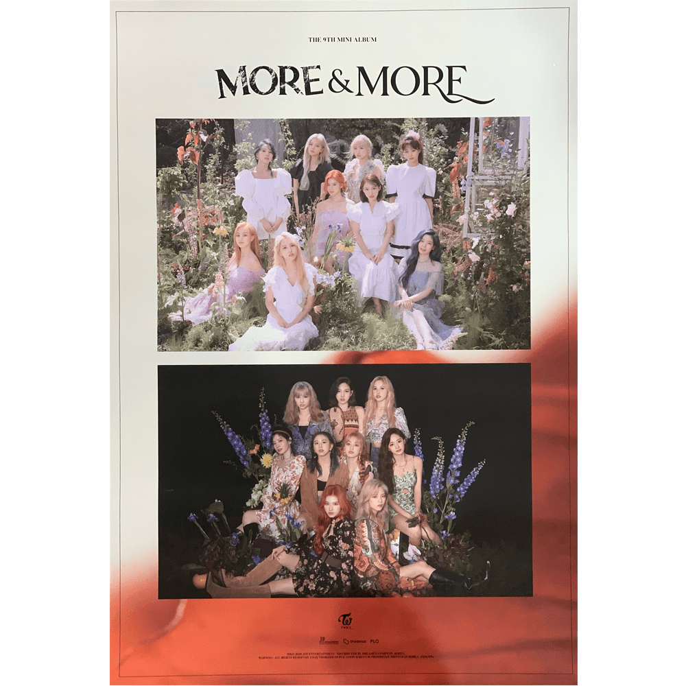TWICE 9TH MINI ALBUM 'MORE & MORE' POSTER ONLY - KPOP REPUBLIC