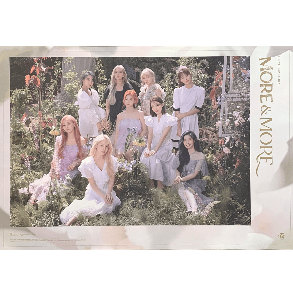 TWICE 9TH MINI ALBUM 'MORE & MORE' POSTER ONLY - KPOP REPUBLIC