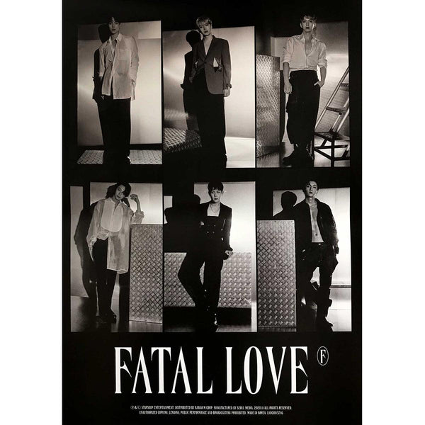 MONSTA X 3RD ALBUM 'FATAL LOVE' POSTER ONLY