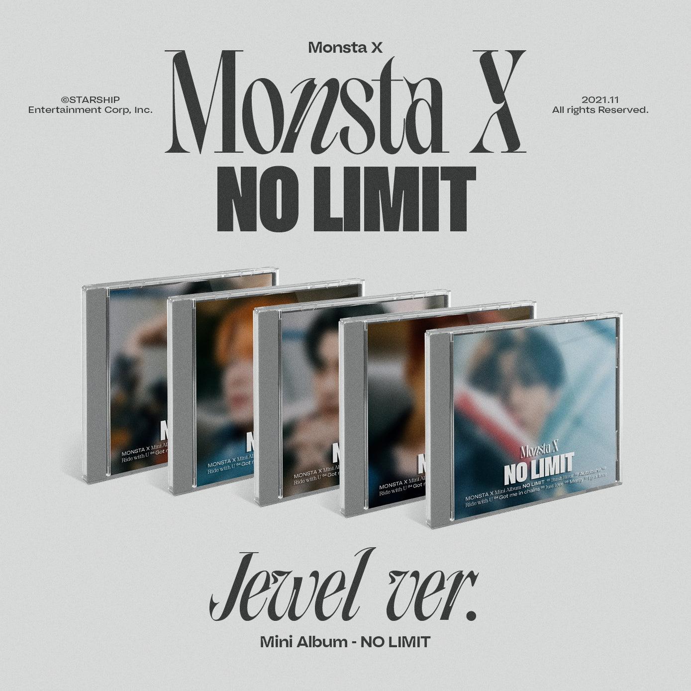 MONSTA X 10TH MINI ALBUM 'NO LIMIT' (JEWEL CASE) COVER