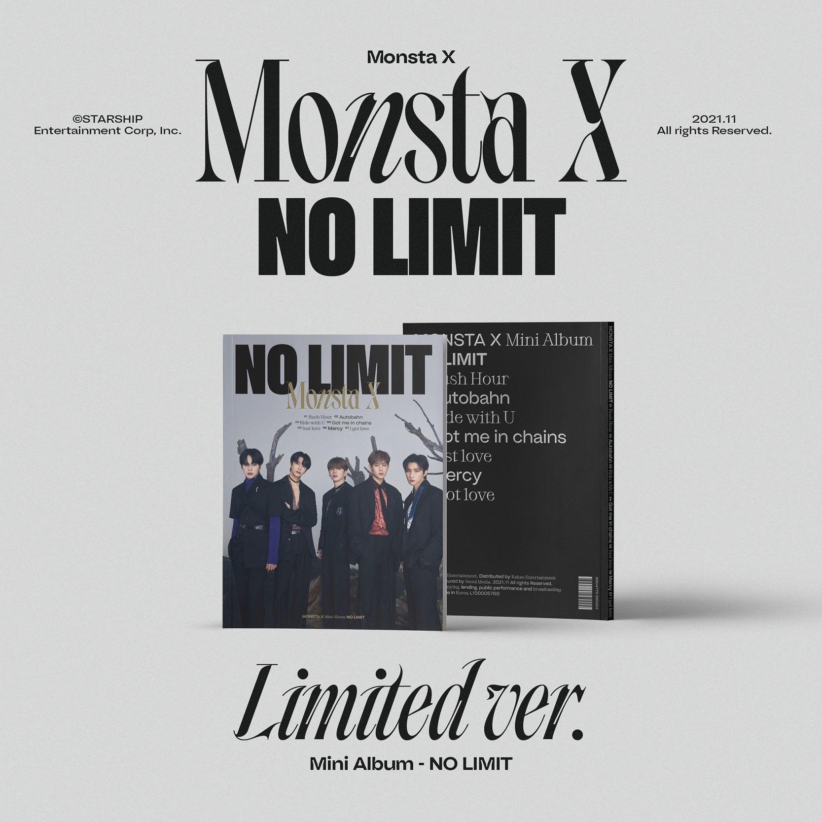 MONSTA X 10TH MINI ALBUM 'NO LIMIT' (LIMITED) COVER